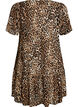 Dress in viscose with cutline, Brown, Packshot image number 1