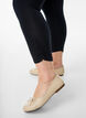 Basic 3/4 leggings with ruched detail, Black, Model image number 3