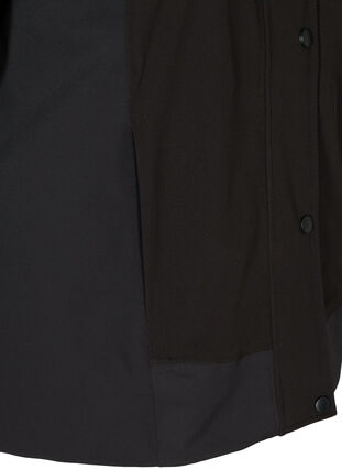 Ski jacket with a removable hood, Black w black, Packshot image number 3