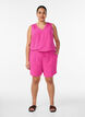 Sleeveless top with wrinkle details, Rose, Model image number 1