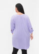 Viscose tunic with 3/4 sleeves, Purple, Model image number 2