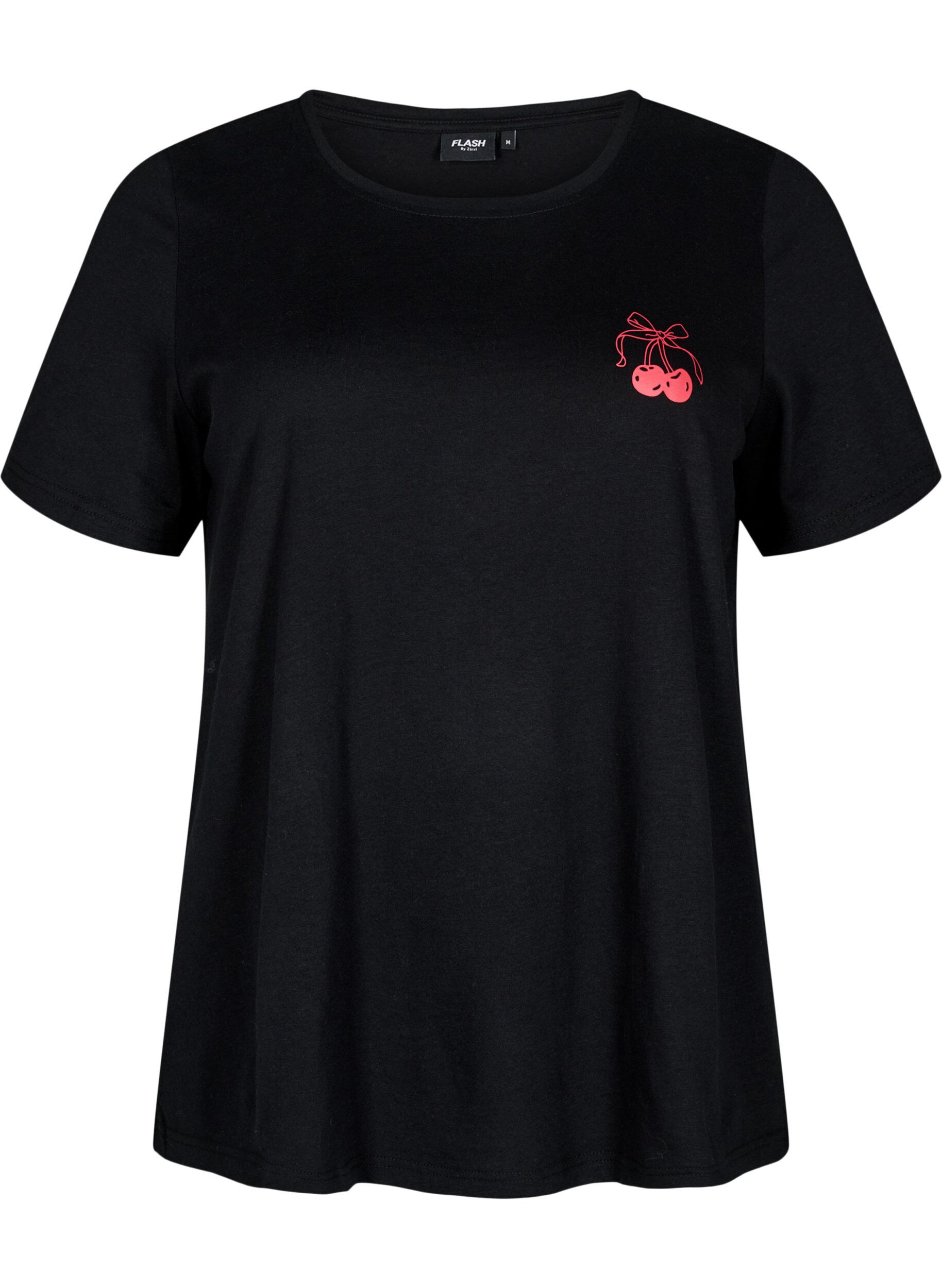 Zizzifashion FLASH - T-shirt with motif, Black, Packshot image number 0