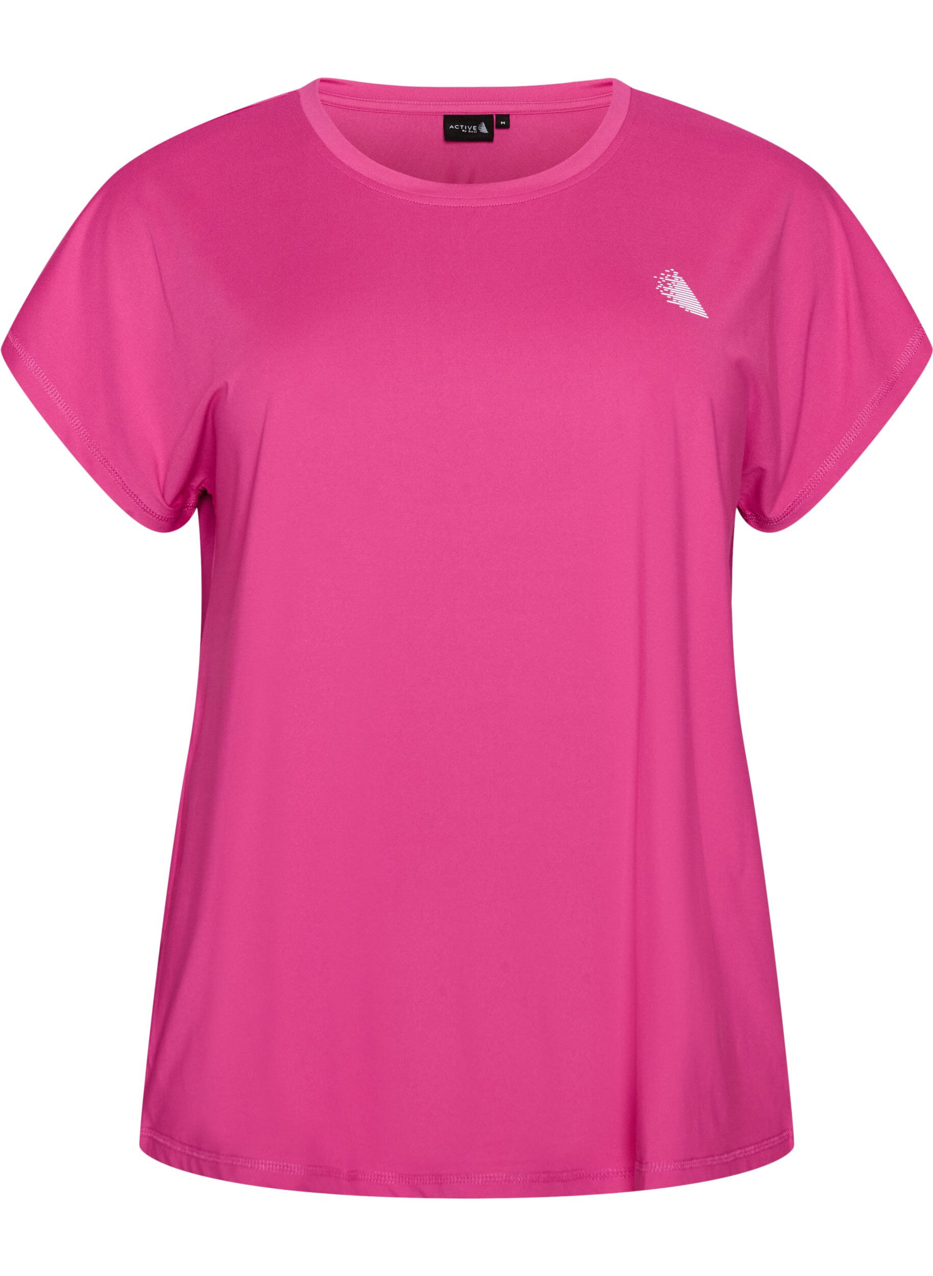 ZizzifashionSolid-coloured training T-shirt, Pink, Packshot image number 0