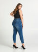 Cropped Amy jeans with a zip, Blue, Model image number 2