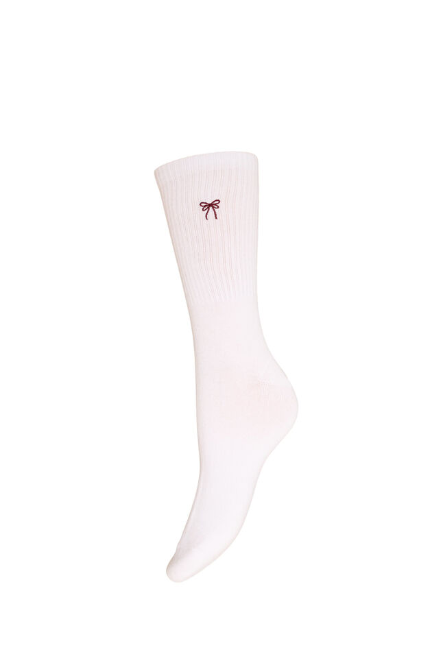 Cotton socks with pattern, White, Packshot image number 0