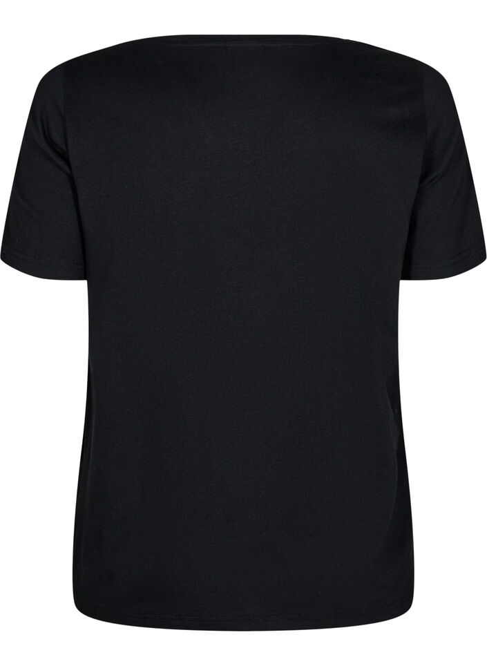 FLASH - T-shirt with motif, Black, Packshot image number 1