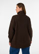 Loose knit jumper with a turtleneck, Brown, Model image number 2