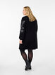 Knitted dress with embroidery details, Black Medium G. Comb, Model image number 1
