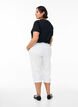 Cotton Capri trousers , White, Model image number 1