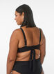 Bikini top with underwire and halterneck, Black, Model image number 2