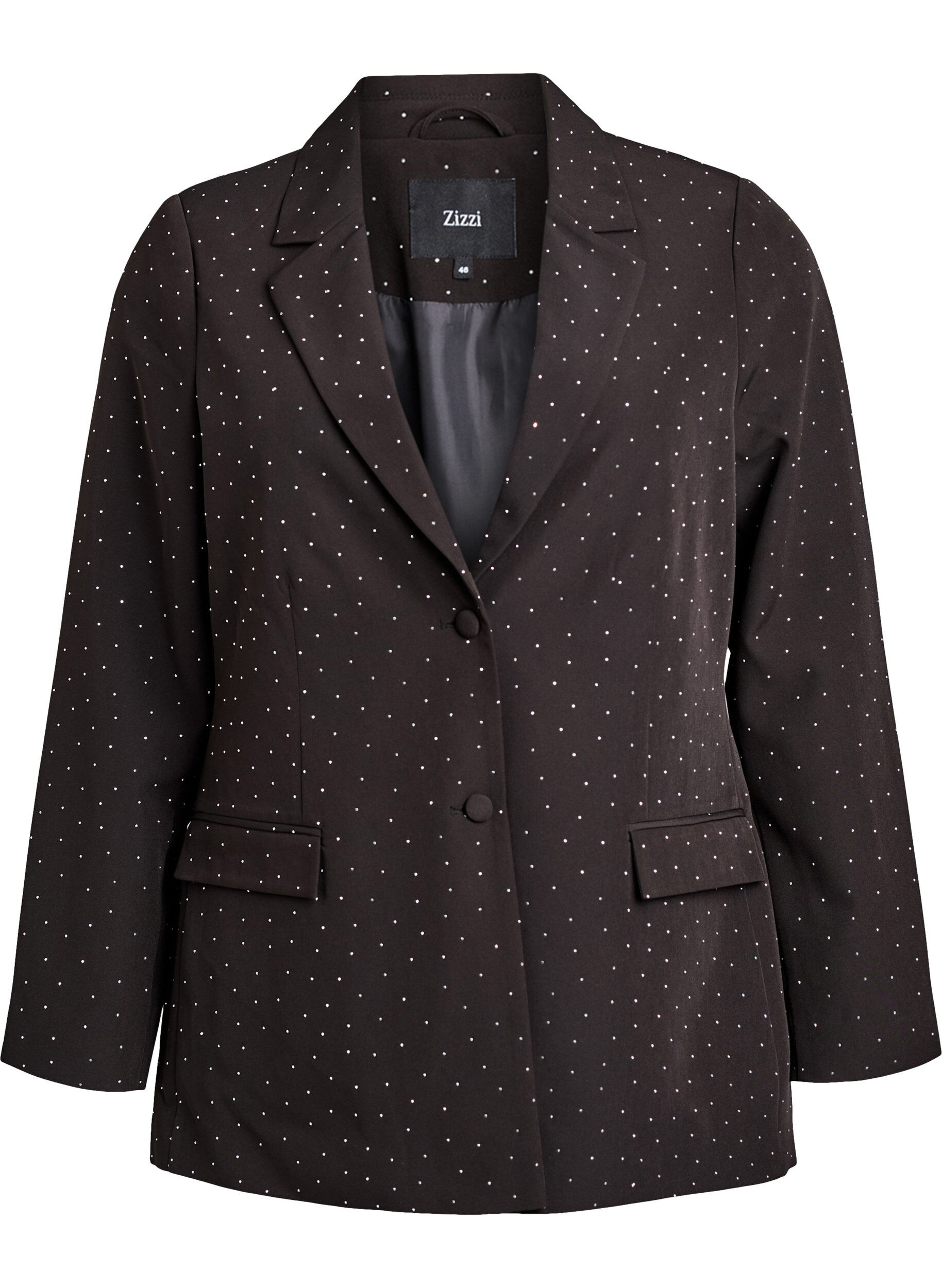 Blazer with rhinestones