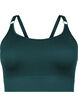 Seamless sports bra in ribbed material, Pine Grove, Packshot image number 0