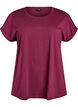 Short sleeved cotton blend t-shirt, Red, Packshot image number 0