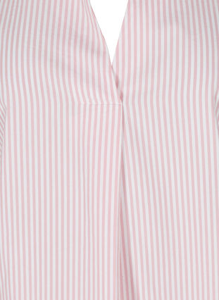 Striped shirt in organic cotton, Blush Stripe, Packshot image number 2