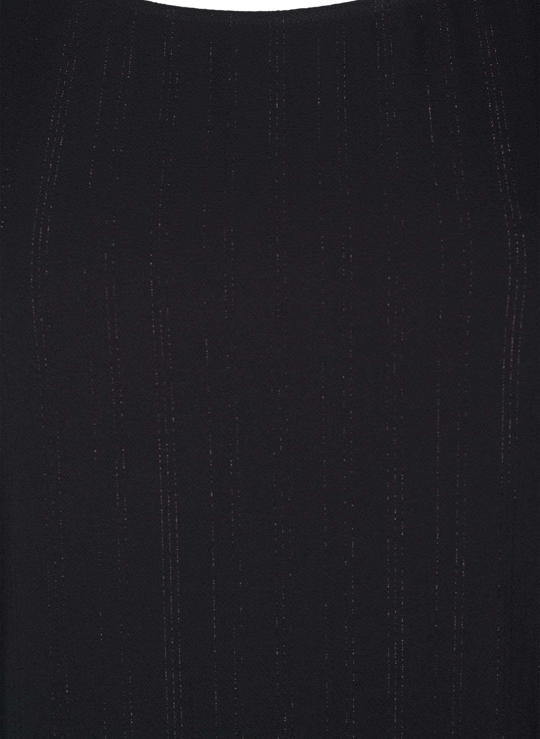 ZizzifashionBlouse with silver glitter, Black, Packshot image number 2
