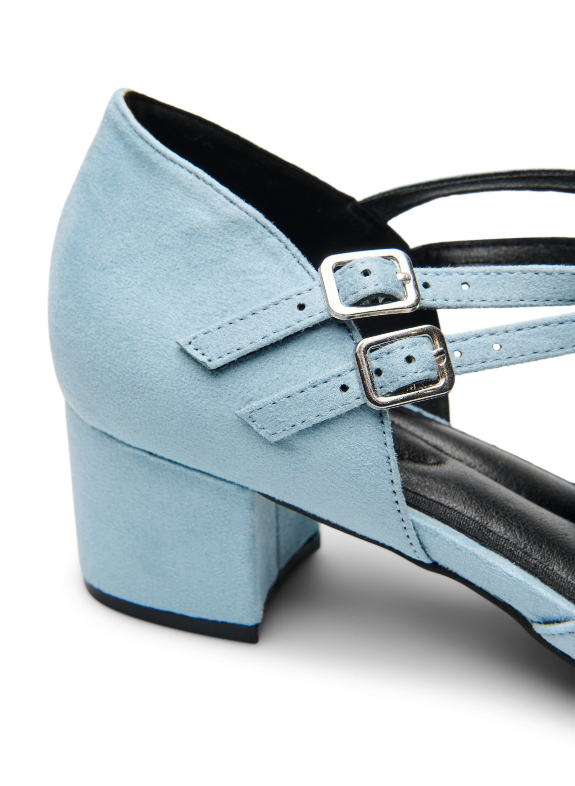Zizzifashion Pumps with double straps, Light Blue, Packshot image number 4