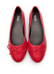 Wide fit - Ballerina with bow, Red, Packshot image number 2