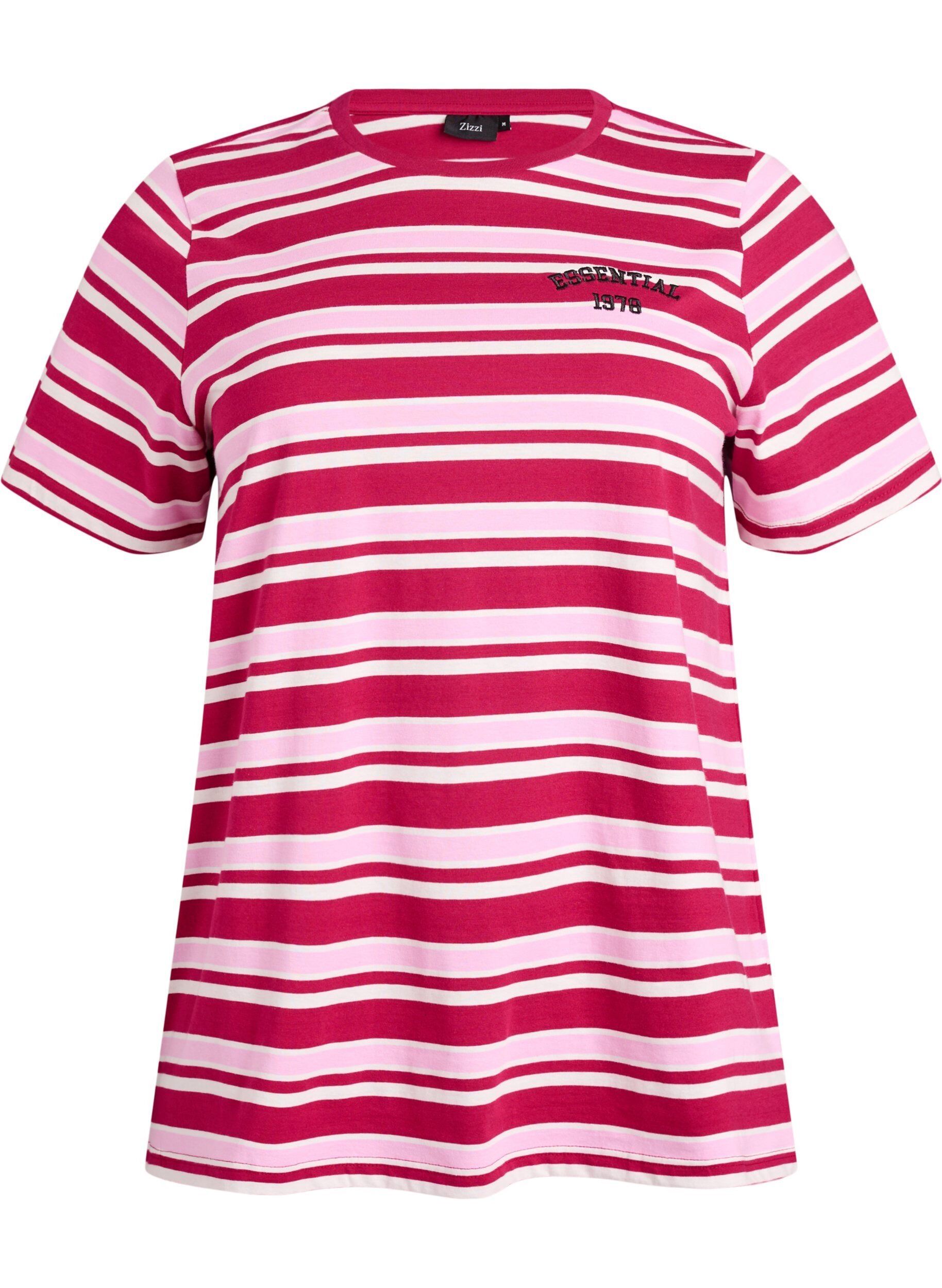 Cotton T-shirt with stripes