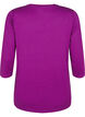 Sports top with 3/4 sleeves, Purple, Packshot image number 1