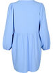FLASH - Short dress with pleats and long sleeves, Light Blue, Packshot image number 1