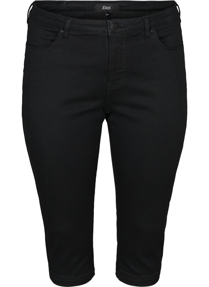 High waisted Amy capri jeans with super slim fit, Black, Packshot image number 0