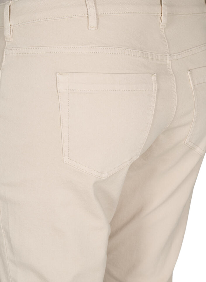 Slim fit Emily jeans with regular waist, Beige, Packshot image number 3