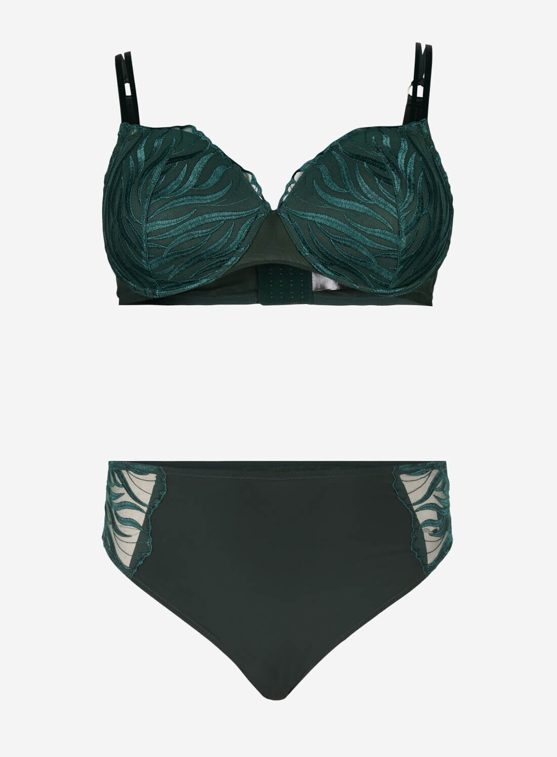 Zizzifashion Moulded bra with embroidery, , Model