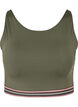 Soft bra with adjustable straps, Green, Packshot image number 0