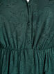 Short dress with ruffles and a textured pattern, Green, Packshot image number 2