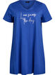 Organic cotton nightgown with v-neck, , Packshot image number 0