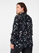 Blouse with print and ruffle details, Black, Model image number 2