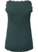 Top with lace trim, Green, Packshot image number 1
