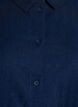 Short-sleeved shirt in linen and viscose, Blue, Packshot image number 2
