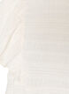 Blouse with smocked texture and ruffle sleeves, Vanilla, Packshot image number 2