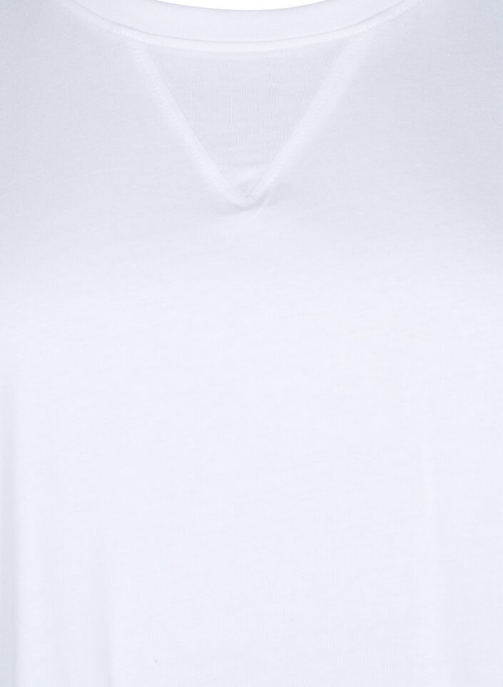 Boxy T-shirt in organic cotton, White, Packshot image number 2