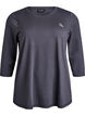 Workout top with 3/4 sleeves, Dark Grey, Packshot image number 0