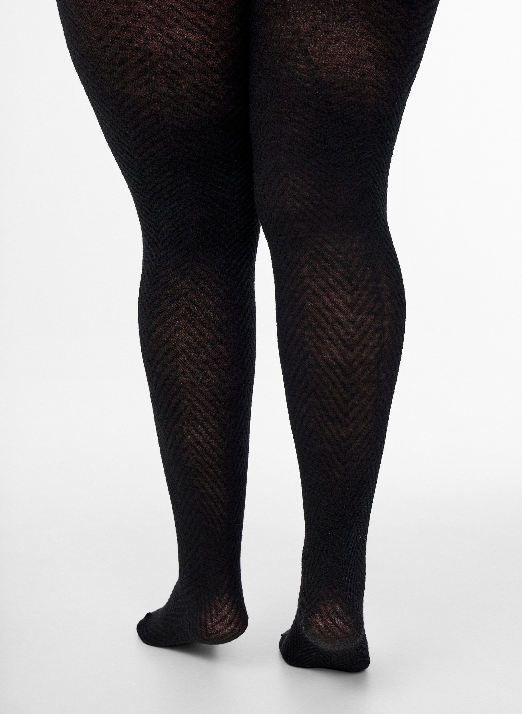 Zizzifashion Textured tights, Black, Packshot image number 3