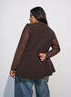 Fitted mesh blouse with long sleeves, Brown, Model image number 2
