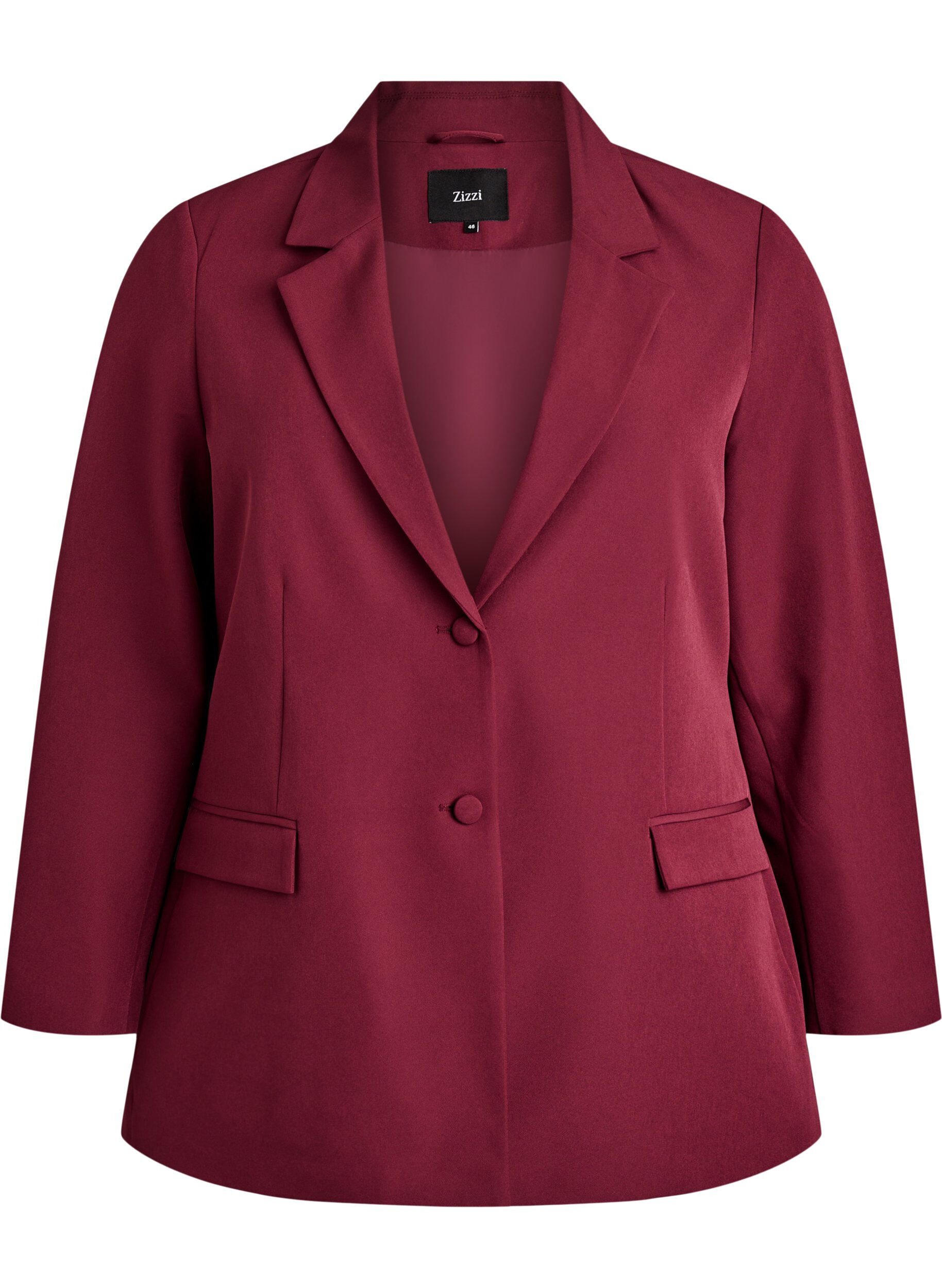 Zizzifashion Classic blazer with button fastening, Red, Packshot image number 0