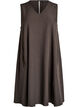 Sleeveless pinstripe A-line dress, Brown, Packshot image number 0
