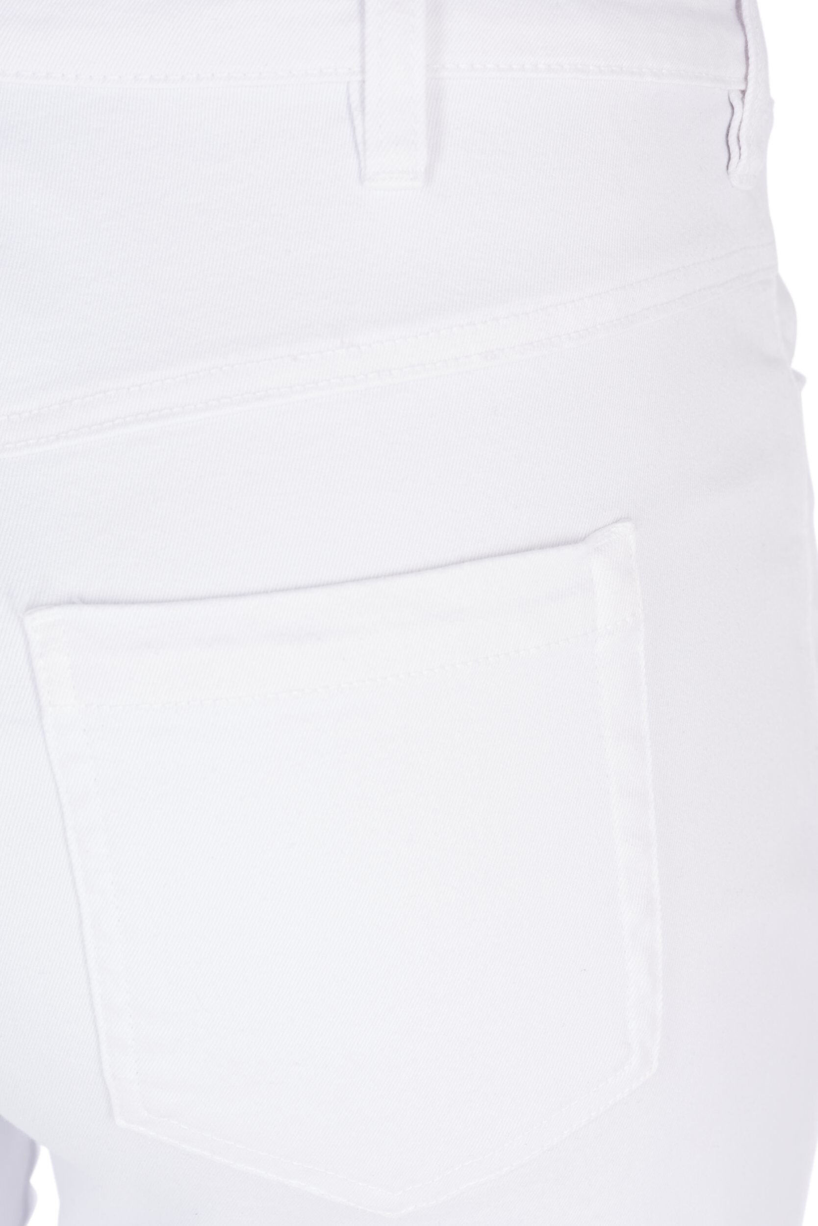 Zizzifashion Slim fit Emily capri jeans, White, Packshot image number 3
