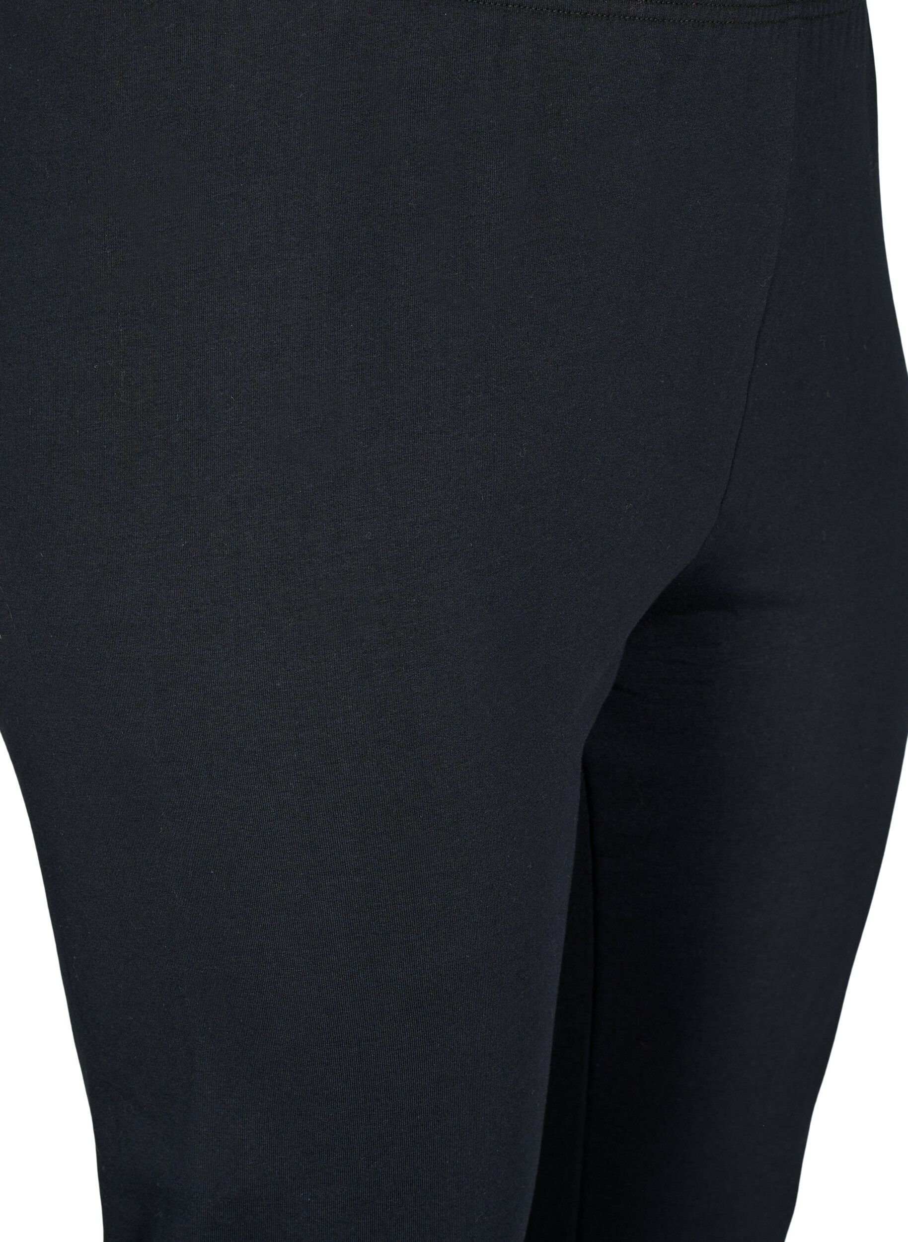 Zizzifashion Flared jersey trousers, Black, Packshot image number 2