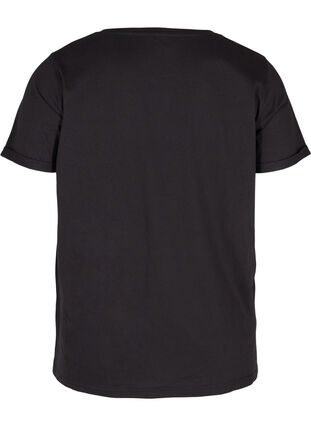 Sports t-shirt with print, Black Motivated, Packshot image number 1