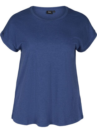 Cotton mix t-shirt, Twilight Blue Mel., Packshot image number 0