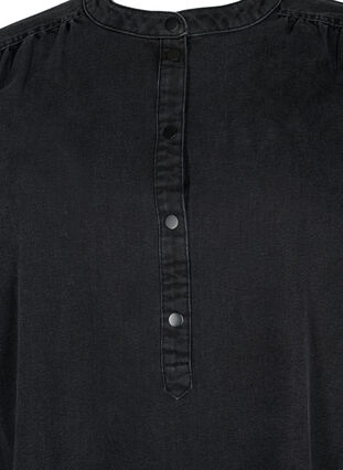 Long sleeve denim dress, Grey Denim, Packshot image number 2