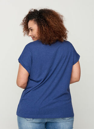 Cotton mix t-shirt, Twilight Blue Mel., Model image number 1