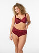 Panties with lace and a bow detail at the back, Dark Bordeaux, Model image number 1