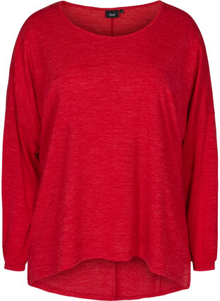 Loose, long-sleeved blouse, High Risk Red ASS, Packshot image number 0