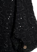 Short party dress with sequins, Black, Packshot image number 3