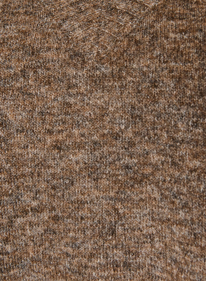 V-neck jumper, Brown, Packshot image number 2